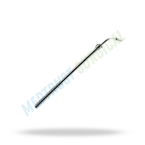Tube d'aspiration Poole courbé de 20 cm de long et de 10 mm de diamètre, instrument chirurgical pour la chirurgie générale et abdominale - Product Image 3