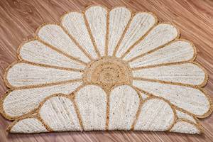 Braided <b>Jute</b> Daisy <b>Rug</b> Handmade Vintage Anti-Bacteria <b>Round</b> Thin Living Room Home Decor Wholesale Manufacturer India - Product Image 3