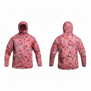 Veste coupe-vent légère et imperméable à capuche camouflage pour homme, idéale pour les activités sportives décontractées en extérieur – Collection Hiver - Product Image 5