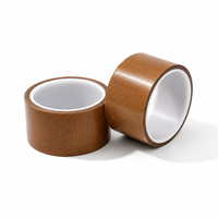 Ruban adhésif en téflon industriel durable à faible friction avec support en silicone, ruban adhésif en fibre de verre pour machines d'emballage