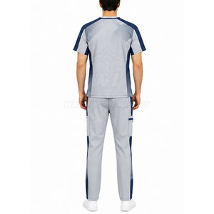 Conjunto de Uniforme Médico para Hombre, Duradero, con Cuello en V Moderno, Tela Suave, Bolsillos y Rendimiento Duradero - Product Image 4