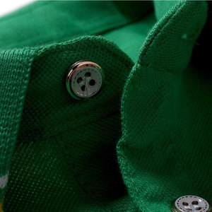 Polo pour homme en coton uni à manches courtes, col classique, confortable, décontracté, vêtements d'été pour tous les jours et le bureau - Product Image 5