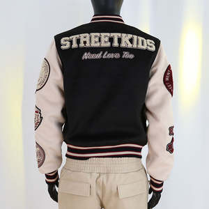 Chaqueta Varsity de Lana con Logotipo Personalizado, Parches Bordados en Chenilla, Chaqueta Gruesa de Invierno, Chaqueta Varsity Moderna para Hombre - Product Image 2