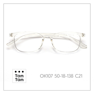 ทามทาม OK107 แว่นสายตาทรงสี่เหลี่ยมเต็มกรอบ 50-18-138 กรอบแว่นป้องกันรังสียูวีสำหรับผู้ใหญ่แบบยูนิเซ็กส์ - Product Image 6
