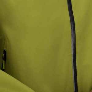 Veste matelassée imperméable à capuche pour homme, vert uni, fermeture éclair décontractée, extérieur en polyester, doublure en nylon, pour l'automne - Product Image 2