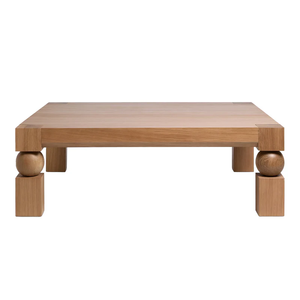 Modern Minimalist <b>Oak</b> Wooden Coffee Table Handmade Living Room Furniture Natural Finish Square Design 3-Year Warranty MT Vietnam - Product Image 2