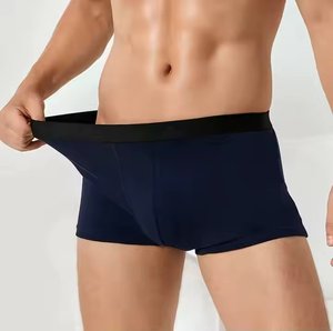 Ropa Interior Masculina de Algodón, Transpirable, Antibacteriana, Corte Medio, Tejida, Tipo Bóxer, Deportiva, Holgada, Moderna para Adultos - Product Image 2