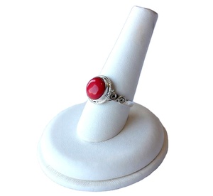 Natural Red Coral <b>Statement</b> <b>Ring</b> 925 Silver Women Party Custom Sized OEM Channel Technology Classic Band Look - Product Image 4