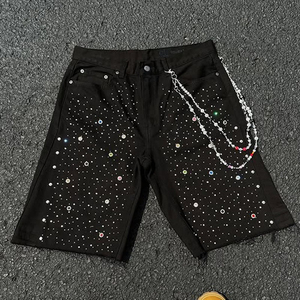 Shorts de jogging droits personnalisés pour hommes, style streetwear, prix très raisonnable, style personnalisé, short en jean confortable pour hommes - Product Image 4