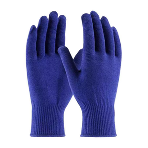 Guantes de Algodón hasta la Muñeca, Color Azul Liso, Cálidos para Invierno, Uso Diario, Guantes de Algodón Suave Tejido, Transpirables, Sin Pelusas, Protección para las Manos - Product Image 1
