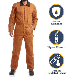 Combinaisons de travail unisexes en coton/polyester/nylon orange, réfléchissantes, résistantes à l'eau, robustes, anti-poussière, pour usage industriel - Product Image 3
