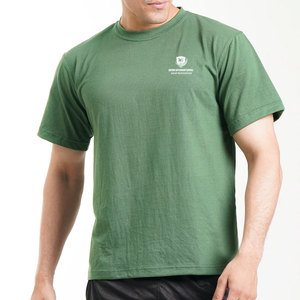 เสื้อยืดออกกำลังกายผู้ชาย ผ้าฝ้าย 100% ทรงปกติ พิมพ์ลาย สีพื้น ระบายอากาศ แห้งเร็ว ใส่สบาย ทนทาน - Product Image 4