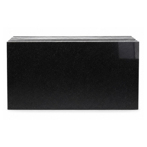 Losa de granito negro Galaxy indio de primera calidad, pulida, piedra natural para encimeras y pisos, granito negro de la India - Product Image 3
