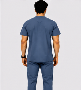 Ensemble de pantalon et haut médical pour homme, 2 pièces, respirant, en spandex, pour infirmiers, médecins, hôpitaux, vêtements de travail. - Product Image 2