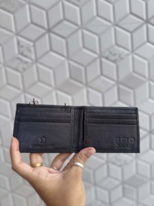 Hot Sale Genuine Leather Premium <b>RFID</b> Blocking Large Capacity Slim <b>Purse</b> Card Wallet Minimalist Short Wallet for Men's ID Card - Product Image 5