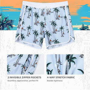 Shorts de course personnalisés respirants à rayures sublimées taille basse pour hommes, motif graphique, séchage rapide pour activités de plein air USA 2026 - Product Image 4