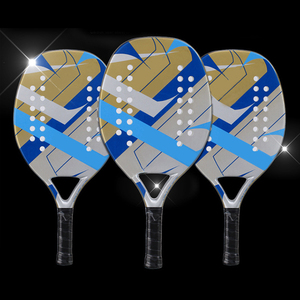 Raqueta de Pádel Portátil de Cuero de Alta Calidad con Forma de Lágrima, con Red de Nailon y Pelotas, Ligera, para Tenis de Playa Europeo, Gran Venta 2026 - Product Image 1