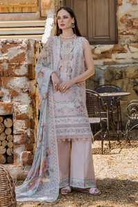 Robe de soirée traditionnelle d'été pour femme avec taille élastique, nouveau style pakistanais Salwar Kameez, dentelle, boutons, écologique, teinture unie - Product Image 4