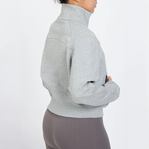 Precio de fábrica Eraser Sudadera de media cremallera para mujer, color rosa, modelo Marble Canyon, con bolsillos canguro, puños y dobladillo acanalados - Product Image 2