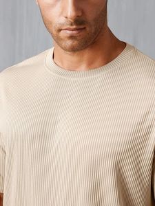 T-shirt imprimé à manches courtes pour homme, col rond, de qualité supérieure, nouveau modèle d'été, coupe ample, en pur coton respirant, de BD - Product Image 3