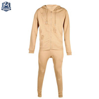 Survêtements déchirés de qualité supérieure et confortables pour jeunes, style décontracté, nouveau modèle.