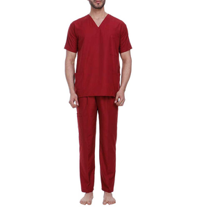 Medical <b>Scrub</b> <b>Sets</b> for Men High Quality Cotton Polyester Hospital Uniform OEM Customizable Best Selling - Product Image 1