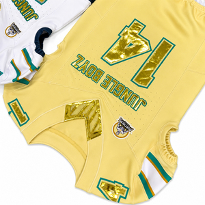 Conjunto de Uniforme de Fútbol Americano de Manga Corta con Cuello en V, Malla Sublimada, Ropa Deportiva para Hombre, Spandex/Poliéster, Absorbe la Humedad - Product Image 2