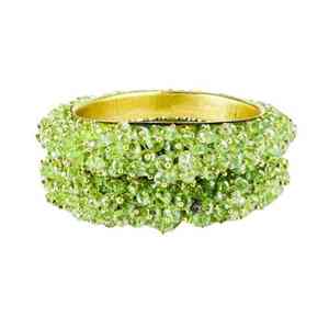 Ensemble de bracelets de mariage islamiques tendance et luxueux, plaqués or, bijoux pour femmes - Product Image 1