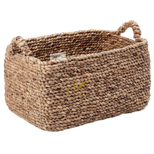 Luxury Handmade Water Hyacinth Organizer Basket for <b>Home</b> Decor - Product Image 1