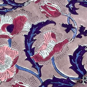 Tissu indien artisanal Knnotted Earth Jaipur, imprimé à la main au bloc, en pur coton, style bohème, pour literie, salle à manger et ameublement, écologique et lavable - Product Image 2