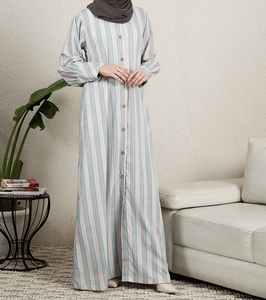 Nouvelle vente flash : magnifique abaya pour femmes de Dubaï, vêtements et accessoires islamiques traditionnels, longueur au sol, manches longues, ouverture sur le devant - Product Image 2