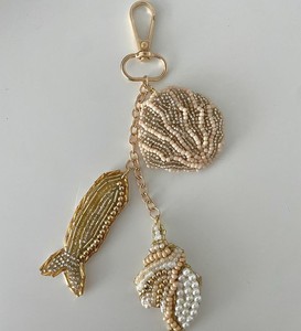 Handwork Embroidered Seed Bead Keychain Crystal Fruit Beaded <b>Bag</b> Charm Boutique Fashion <b>Key</b> <b>Ring</b> For <b>Bags</b> Purses & <b>Key</b> Gifting - Product Image 6