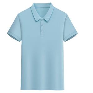 Polo CVC à manches courtes pour homme, col rabattu, grande taille, broderie personnalisée du logo, prix usine Chine Bangladesh, OEM - Product Image 5