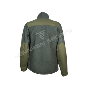 <b>Men's</b> Bowhunter Hunting <b>Jacket</b> Wool/<b>Soft</b> <b>Shell</b> Fabric Windproof Breathable Stretch Cuff Premium Quality Custom Winter - Product Image 2