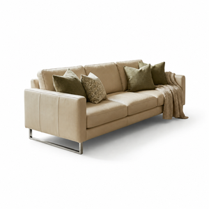 Vietnam Factory Genuine <b>Leather</b> <b>Sofa</b> Bed Three Seater Modern Style Durable Stylish Eco-Friendly Workshop School - Product Image 3