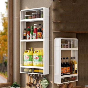 <b>Spice</b> <b>Rack</b> Pull-Out Cabinet Board 1/2" <b>White</b> PVC Oil & Sauce Stain-Resistant UV & Waterproof Kitchen Pantry Casework - Product Image 2