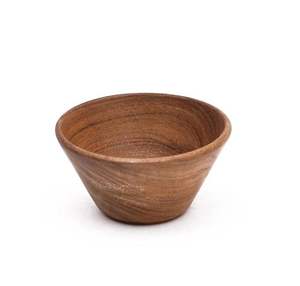 Bol en bois écologique de qualité supérieure, design classique, fait main, durable, pour la restauration, la décoration de la maison, les salades, les collations, le service des aliments - Product Image 1