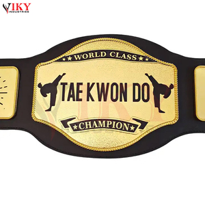 Ceintures de championnat de Taekwondo personnalisées plaquées or pour arts martiaux, boxe et combats, vente en gros à prix direct usine - Product Image 3
