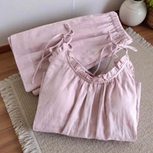Womens Matching Two-Piece Set Short Sleeve Button-Down Shirt and Multi-Pocket Cargo Shorts Casual Summer Outfit - Product Image 3