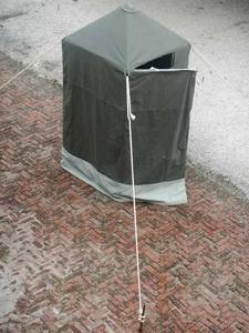 Waterproof Canvas Shower Tent Single Layer Manual Assembly Straight Bracing Type Summer Use Outdoor Emergency - Product Image 2