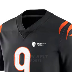 Men American Football Jersey Short Sleeve Lightweight Breathable Quick Dry Fabric Designed for Training Matches and Team Wear - Product Image 4