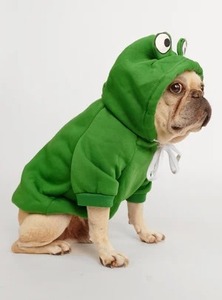 Cute Frog Hoodie Fleece Pet <b>Clothes</b> for <b>Dogs</b> Cartoon Animal Design Comfortable All Seasons <b>Dog</b> Sweatshirt Funny Style - Product Image 2