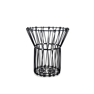 Sturdy Wholesale Fruit Basket Sleek Design Geometric Round Metal Wire Vegetables Dry Storage Bowl for Dining <b>Table</b> Centerpiece - Product Image 6