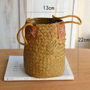 Panier de rangement en jonc de mer, tressé à la main, naturel pur, écologique, vente en gros, fabriqué au Vietnam - Product Image 4