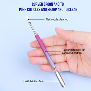 Empujador de Cutículas Profesional de Acero Inoxidable, Herramientas de Manicura Reutilizables - Product Image 6