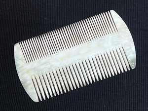 Best Quality Handmade Viking Buffalo Bone Hair Comb Carved Flower Style India Agate Natural Bone <b>Head</b> <b>Massage</b> Natural Crafts - Product Image 3