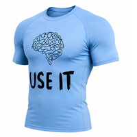T-shirt de compression personnalisé pour homme, séchage rapide, extensible, pour la gym, le fitness, l'entraînement sportif, sous-vêtement de sport, haut d'entraînement athlétique, fournisseur OEM