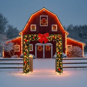 Realistic PVC Artificial Christmas <b>Tree</b> Archway Decoration Indoor Outdoor Festival Party Wedding Realistic Holiday <b>Tree</b> <b>Arch</b> - Product Image 5