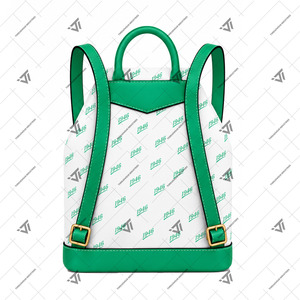 Mochila Sublimada Personalizada con el Logotipo de The Links Incorporated y Correas de Cuero Sintético |   Mochila Premium para Uso Diario, Artículos Griegos - Product Image 3