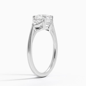 Bague BOJ 0142 en argent 925, coupe poire, luxe, sertissage à trois griffes, solitaire, diamant 2 carats, couleur D, VVS1, moissanite GRA - Product Image 2